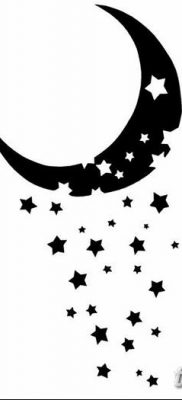 фото тату полумесяц со звездой от 26.06.2018 №060 — tattoo crescent with a — tatufoto.com