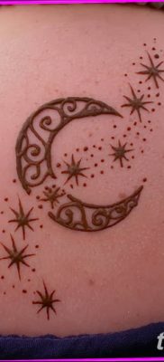 фото тату полумесяц со звездой от 26.06.2018 №064 — tattoo crescent with a — tatufoto.com