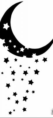 фото тату полумесяц со звездой от 26.06.2018 №065 — tattoo crescent with a — tatufoto.com