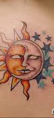 фото тату полумесяц со звездой от 26.06.2018 №075 — tattoo crescent with a — tatufoto.com