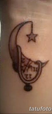 фото тату полумесяц со звездой от 26.06.2018 №078 — tattoo crescent with a — tatufoto.com