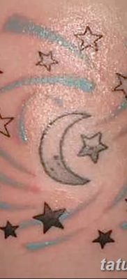 фото тату полумесяц со звездой от 26.06.2018 №080 — tattoo crescent with a — tatufoto.com