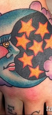 фото тату полумесяц со звездой от 26.06.2018 №089 — tattoo crescent with a — tatufoto.com