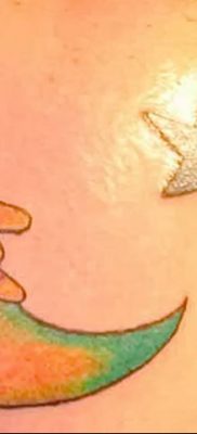 фото тату полумесяц со звездой от 26.06.2018 №092 — tattoo crescent with a — tatufoto.com