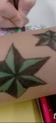 фото тату шестиконечная звезда от 23.06.2018 №002 — tattoo six-pointed star — tatufoto.com
