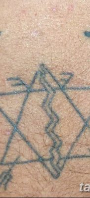 фото тату шестиконечная звезда от 23.06.2018 №007 — tattoo six-pointed star — tatufoto.com