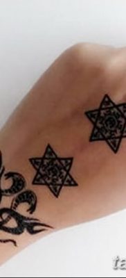 фото тату шестиконечная звезда от 23.06.2018 №022 — tattoo six-pointed star — tatufoto.com