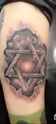 фото тату шестиконечная звезда от 23.06.2018 №026 — tattoo six-pointed star — tatufoto.com