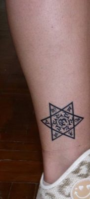 фото тату шестиконечная звезда от 23.06.2018 №054 — tattoo six-pointed star — tatufoto.com