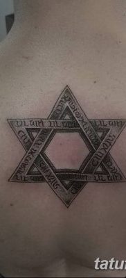 фото тату шестиконечная звезда от 23.06.2018 №057 — tattoo six-pointed star — tatufoto.com