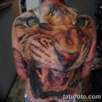 фото татуировка оскал тигра от 01.06.2018 №018 - tiger tattoo - tatufoto.com