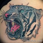 фото татуировка оскал тигра от 01.06.2018 №019 - tiger tattoo - tatufoto.com