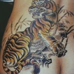 фото татуировка оскал тигра от 01.06.2018 №077 - tiger tattoo - tatufoto.com