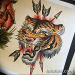 фото татуировка оскал тигра от 01.06.2018 №089 - tiger tattoo - tatufoto.com