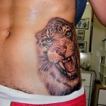 фото татуировка оскал тигра от 01.06.2018 №090 - tiger tattoo - tatufoto.com