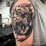 фото татуировка оскал тигра от 01.06.2018 №091 - tiger tattoo - tatufoto.com