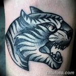 фото татуировка оскал тигра от 01.06.2018 №104 - tiger tattoo - tatufoto.com