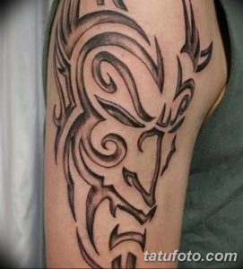 Фото тату Сатана от 31.07.2018 №035 - tattoo of Satan - tatufoto.com
