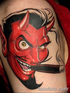 Фото тату Сатана от 31.07.2018 №036 - tattoo of Satan - tatufoto.com