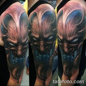 Фото тату Сатана от 31.07.2018 №038 - tattoo of Satan - tatufoto.com