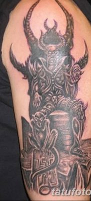 Фото тату Сатана от 31.07.2018 №113 — tattoo of Satan — tatufoto.com
