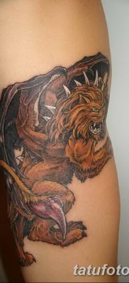 Фото тату мантикора от 31.07.2018 №012 — tattoo manticore — tatufoto.com