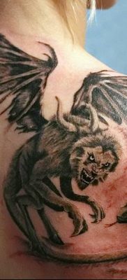 Фото тату мантикора от 31.07.2018 №026 — tattoo manticore — tatufoto.com