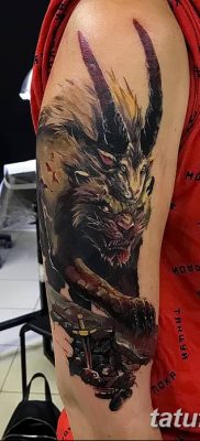 Фото тату мантикора от 31.07.2018 №032 — tattoo manticore — tatufoto.com
