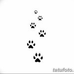 Эскизы тату кошачьи следы от 31.07.2018 №001 - Sketches tattoo cat tracks - tatufoto.com