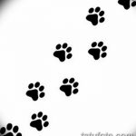Эскизы тату кошачьи следы от 31.07.2018 №011 - Sketches tattoo cat tracks - tatufoto.com