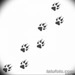 Эскизы тату кошачьи следы от 31.07.2018 №026 - Sketches tattoo cat tracks - tatufoto.com