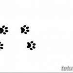 Эскизы тату кошачьи следы от 31.07.2018 №036 - Sketches tattoo cat tracks - tatufoto.com
