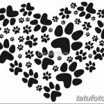 Эскизы тату кошачьи следы от 31.07.2018 №037 - Sketches tattoo cat tracks - tatufoto.com