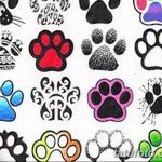 Эскизы тату кошачьи следы от 31.07.2018 №044 - Sketches tattoo cat tracks - tatufoto.com