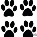 Эскизы тату кошачьи следы от 31.07.2018 №060 - Sketches tattoo cat tracks - tatufoto.com