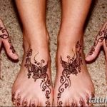 фото Мехенди на лодыжке от 13.07.2018 №111 - Mehendi on the ankle - tatufoto.com