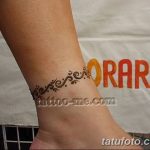 фото Мехенди на лодыжке от 13.07.2018 №116 - Mehendi on the ankle - tatufoto.com