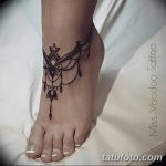 фото Мехенди на лодыжке от 13.07.2018 №124 - Mehendi on the ankle - tatufoto.com