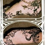 фото Мехенди на лодыжке от 13.07.2018 №127 - Mehendi on the ankle - tatufoto.com