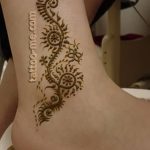 фото Мехенди на лодыжке от 13.07.2018 №130 - Mehendi on the ankle - tatufoto.com