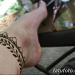 фото Мехенди на лодыжке от 13.07.2018 №135 - Mehendi on the ankle - tatufoto.com