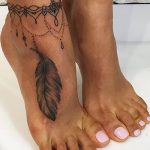 фото Мехенди на лодыжке от 13.07.2018 №139 - Mehendi on the ankle - tatufoto.com