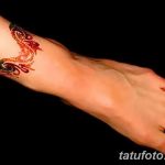 фото Мехенди на лодыжке от 13.07.2018 №147 - Mehendi on the ankle - tatufoto.com