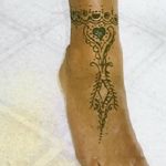 фото Мехенди на лодыжке от 13.07.2018 №149 - Mehendi on the ankle - tatufoto.com