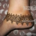 фото Мехенди на лодыжке от 13.07.2018 №169 - Mehendi on the ankle - tatufoto.com