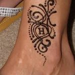 фото Мехенди на лодыжке от 13.07.2018 №176 - Mehendi on the ankle - tatufoto.com