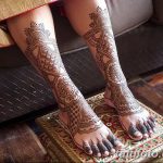фото Мехенди на лодыжке от 13.07.2018 №194 - Mehendi on the ankle - tatufoto.com