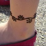 фото Мехенди на лодыжке от 13.07.2018 №197 - Mehendi on the ankle - tatufoto.com