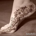 фото Мехенди на лодыжке от 13.07.2018 №201 - Mehendi on the ankle - tatufoto.com