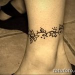 фото Мехенди на лодыжке от 13.07.2018 №206 - Mehendi on the ankle - tatufoto.com